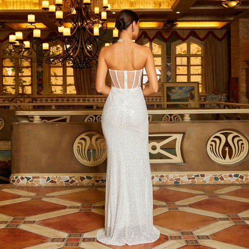 .Sesexy 2024 Sequin Split Proms Fashion Вечернее платье