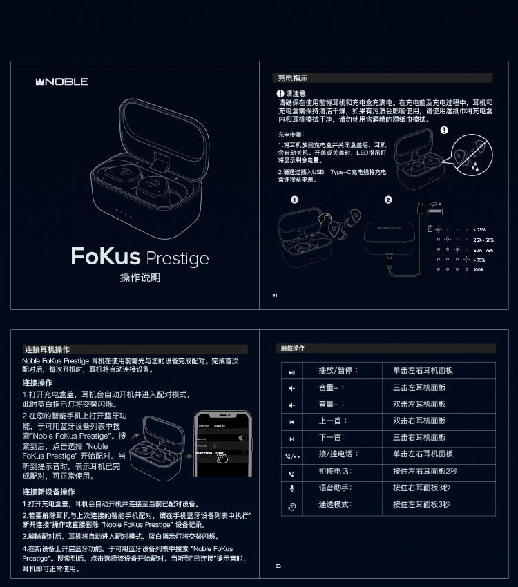 Noble Prestige Encore圈铁平板混合真无线耳机