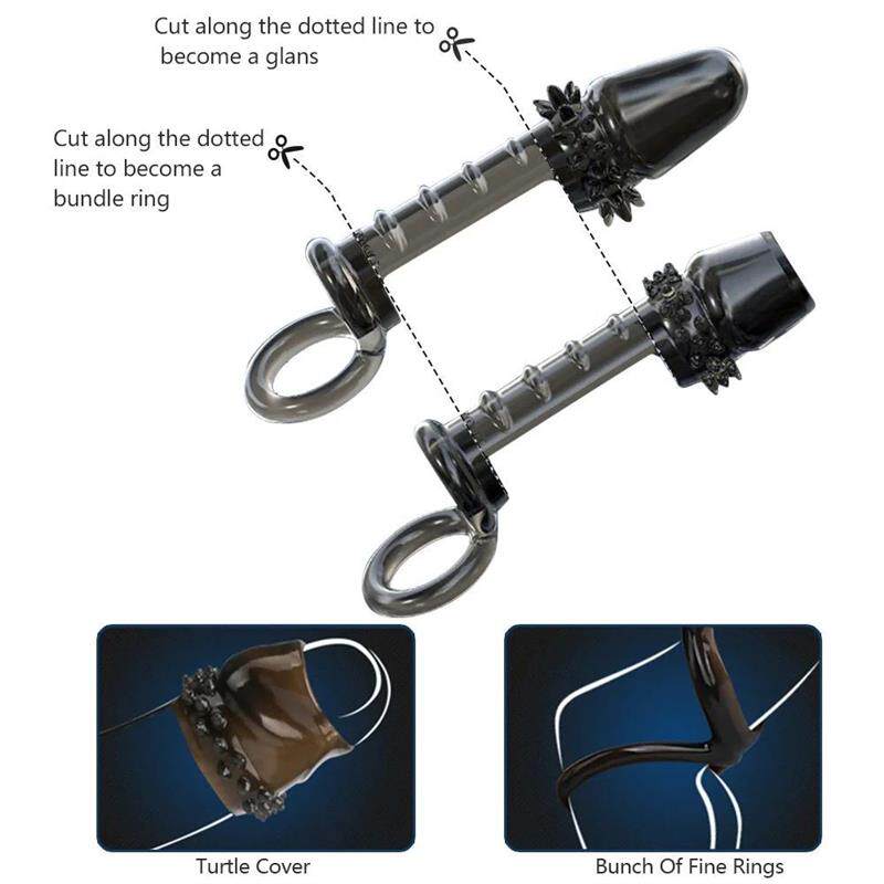 Penis Rings Penis Sleeve Trainer Delay Ejaculation High Elas