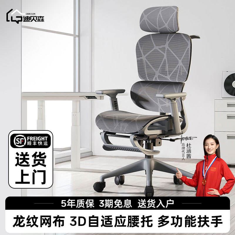 Dibesen E3 Ergonomic Chair, Home Computer Chair, Comfortable Office Chair, Backrest Chair, Study Chair, Gaming Chair