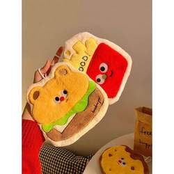 Cute Hanging Hand Towel, Absorbent and Thickened, Cartoon Hand Towel for Bathroom, Small Square Towel for Washing Hands, Kitchen Cleaning Cloth