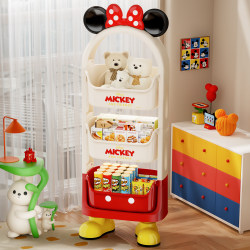Disney kids Toy Storage Rack Living Room Snack Storage Rack Baby Multi-Layer Storage Cabinet Floor-to-Floor Fitting Rack