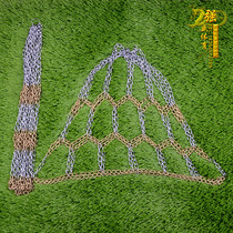 Source Manufacturer Metal Basketball Net Bag Chain Basketball Net Basketball Rim Net Blue Circle Net Competition Basketball Net