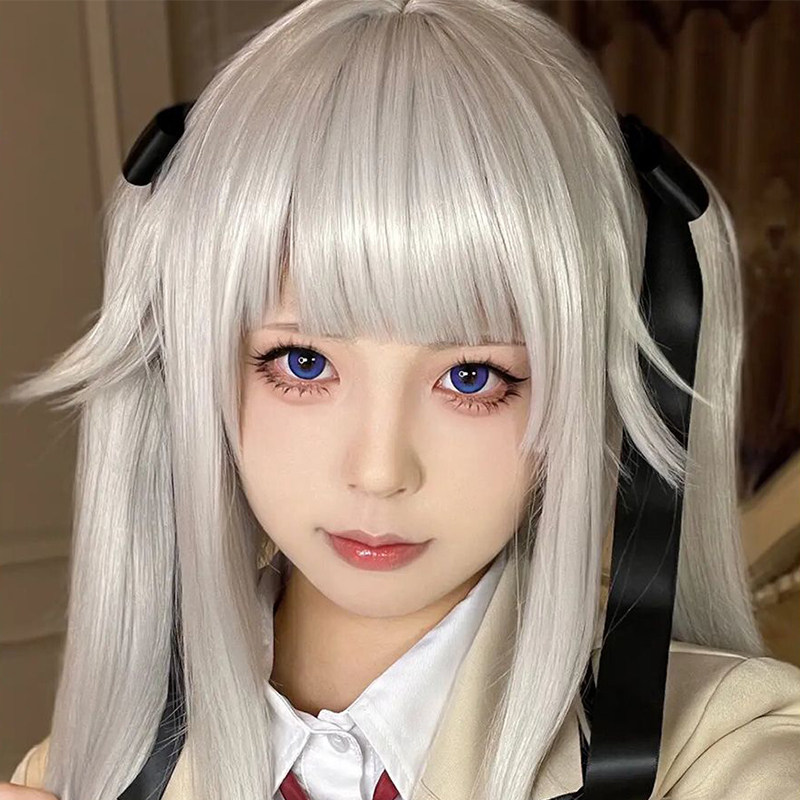 美少女万华镜篝之雾枝同款cos长直发纯白色空气刘海发套测评_COSPLAY配件_淘宝游戏网