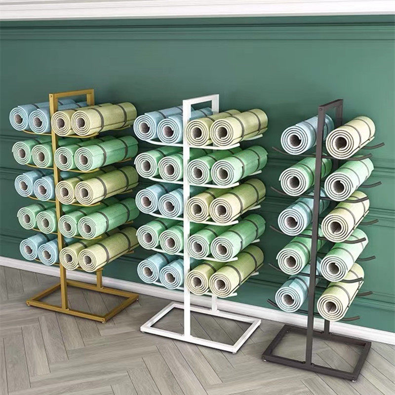 Yoga Mat Multilayer Containing Shelf Gym Gym Yoga Hall Home Foam Roller Carpet Finishing Containing Shelf-Taobao