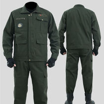 Zuosike work clothes suit mens cotton labor protection clothing welding spring and autumn long-sleeved wear-resistant construction site auto repair clothing outdoor