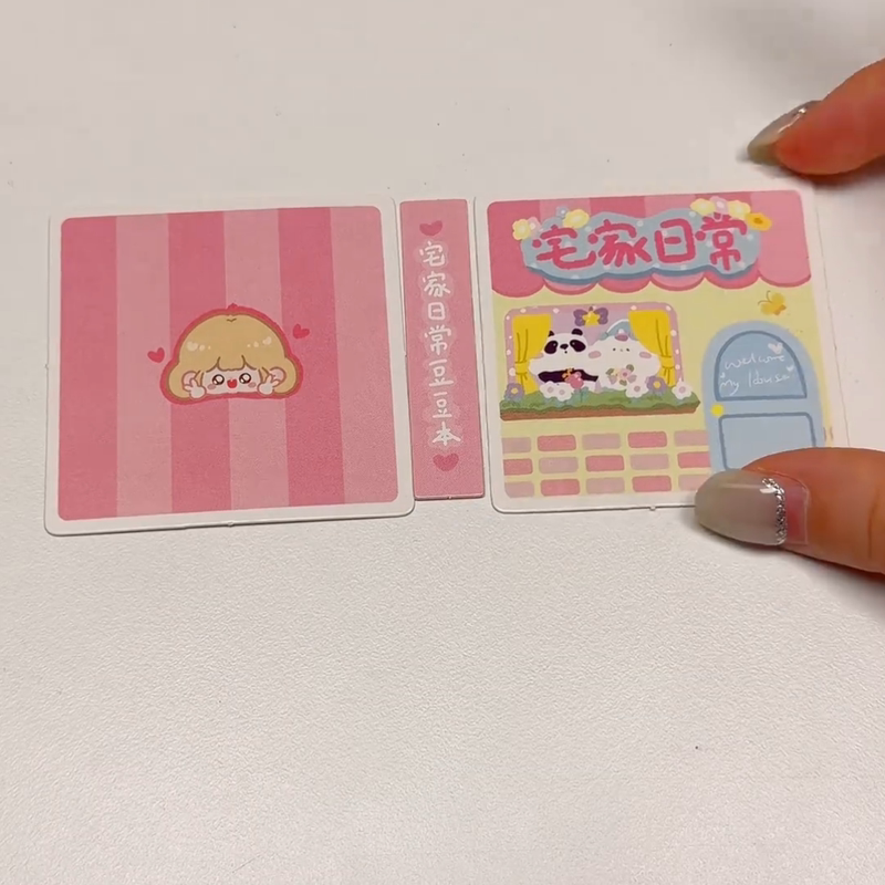 Mini Quiet Book Dress-Up Doudou Book DIY Handmade Craft Girls' Role-Playing Educational Toy