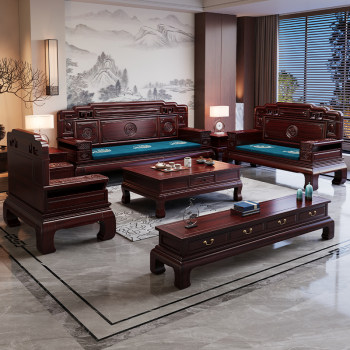 Chinese rosewood solid wood sofa living room 2025 new style Chinese rosewood solid wood sofa living room 2025 new style