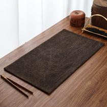 High-end old material fragrant cloud yarn tea mat double-sided tussah silk custom tea mat light luxury fabric insulated tea ceremony simple table runner