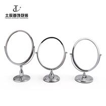 Factory promotion comb tc makeup mirror mirror makeup mirror public cabinet main mirror double face portable beauty jewelry store metal magnifying desktop