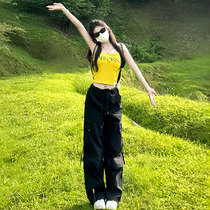 American black assault pants for women 2024 new autumn outdoor quick-drying sports pants spring and autumn high-waisted straight overalls