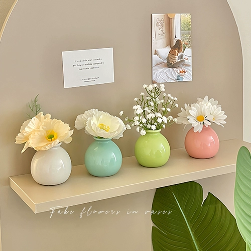 Цвет вазы сухой цветок простой набор праздничный отдел офис на рабочем столе мини -маленький пакет артефакт