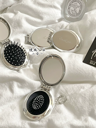 Складной кушон, маленькая расческа, портативная подушка безопасности, массажер, зеркало