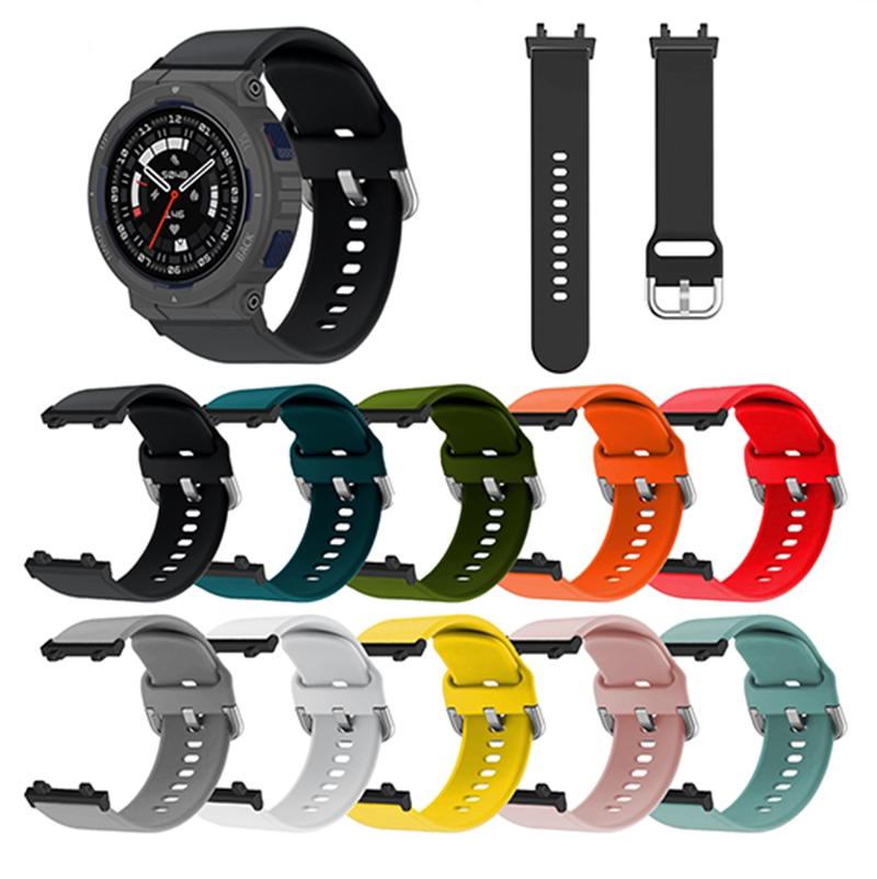 Suitable for Huami Amazfit Active Edge (A2212) Vitality Model Silicone Strap, Amazfit Sports Wristband, Huami Yuewo A2212 Fashionable and Versatile Replacement Watch Strap, New Model