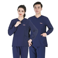 Синий лонгслив, нарукавники, эластичный быстросохнущий комплект