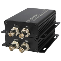 Nanqian 1-way bidirectional 12G-SDI optical transceiver 4K@60Hz forward and reverse fiber extender compatible with 6G 3G HD-SDI clock recovery path code 38