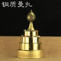 Tibetan supplies practice instruments pure brass mantra panman chaluo diameter 14cm special offer