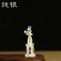 Supplies pagoda 925 sterling silver Kadam pagoda Gadam pagoda pendant Gawu box sterling silver exquisite pagoda pendant