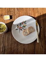 New French countryside flower pan flat dish dinner plate Western dining tray fruit tray