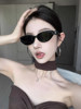 Retro Cat-Eye Sunglasses for Women 2025 New Style High-End Face-Slimming Anti-Uv Polarized Sun Protection Sunglasses