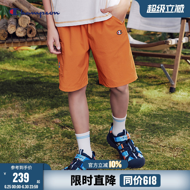 [Quick-Drying] Champion Men's and Women's Children's Clothing Outdoor Sports Workwear Shorts 26 New Summer Style