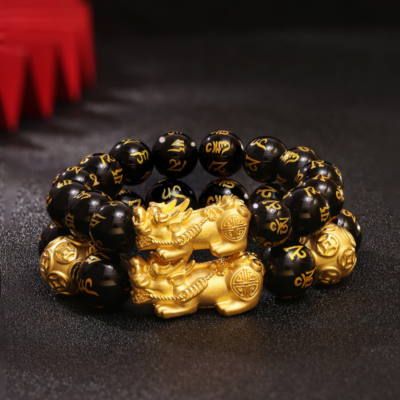 Gold Pixiu Bracelet for Men, Pure Gold 999, Wealth-Attracting Gold Pixiu Bracelet, Pure Gold, Valentine's Day Gift for Boyfriend, Birthday Gift Gold Pixiu Bracelet for Men, Pure Gold 999, Wealth-Attracting Gold Pixiu Bracelet, Pure Gold, Valentine's Day Gift for Boyfriend, Birthday Gift