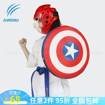 Captain Americas karate kick target Taekwondo kick target round target shield hand target boxing target leg target childrens kick target