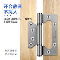 Complete collection of door hinges slot-free and loose-leaf indoor silent cabinet doors flat opening flip hinges door and window folding pages
