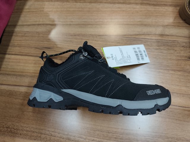 Autumn and Winter Fleece-Lined Outdoor Women's Hiking Shoes, Low-Top Non-Slip Wear-Resistant Travel Sports Shoes, Men's Hiking Shoes G91007