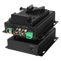 聪鲁 带索尼V型口电池扣板3G-SDI高清视频光端机 1路tally台历光纤延长收发器带环出过病态码1080P60HZ单