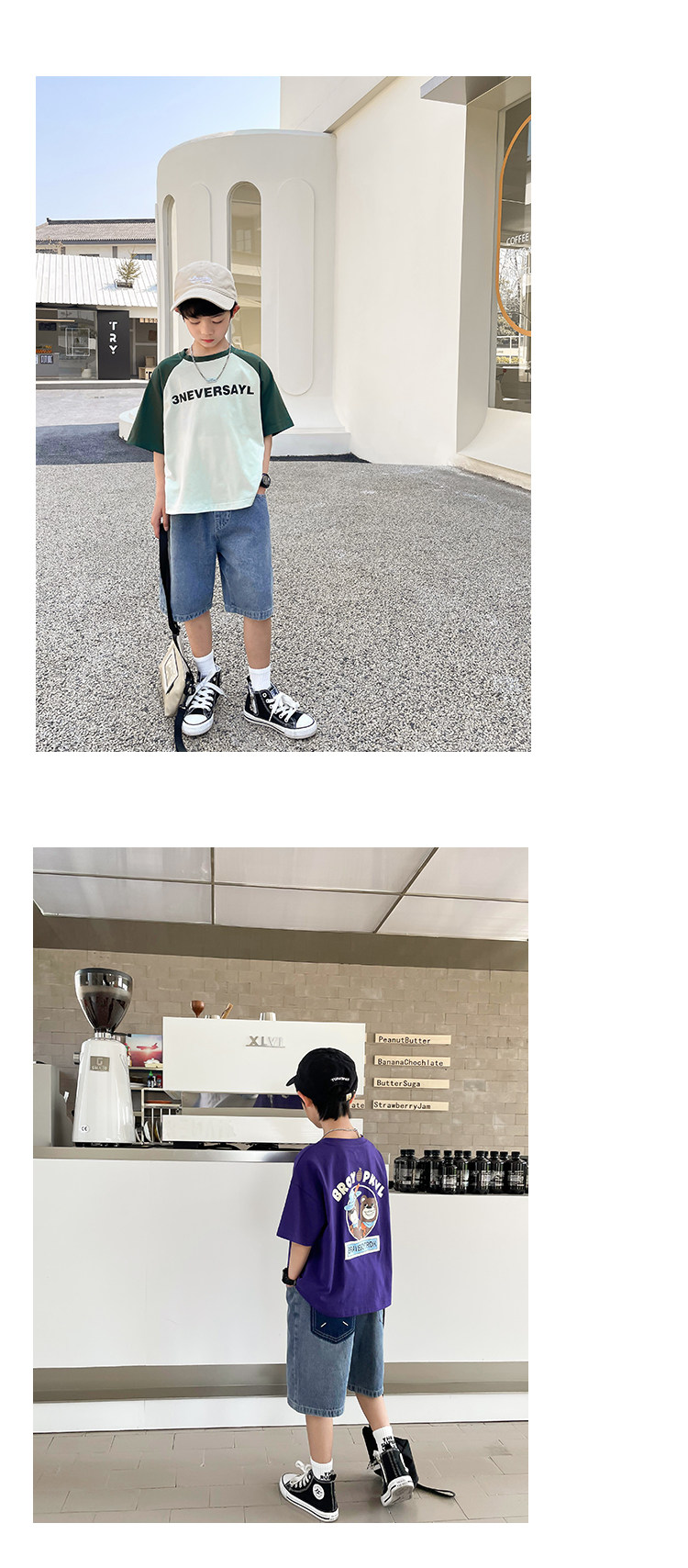 海妈家童装男童牛仔短裤夏季薄款2026新款儿童五分裤子青少年中裤 — 19