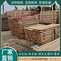 Bank slope protection wooden piles round wood piles measurement projects piling wooden river bank protection flood control projects building foundations