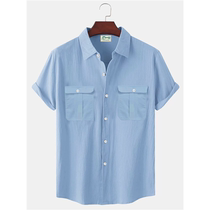 linen Mens White Tops Clothes Summer Shirts Shirt For Men 24