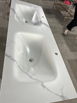 Slate hot bending integrated basin integrated double basin countertop bathroom washbasin bathroom countertop integrated basin customization