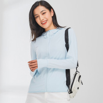 Outdoor sun protection clothing hooded breathable anti-UV sun protection clothing womens summer sports coat