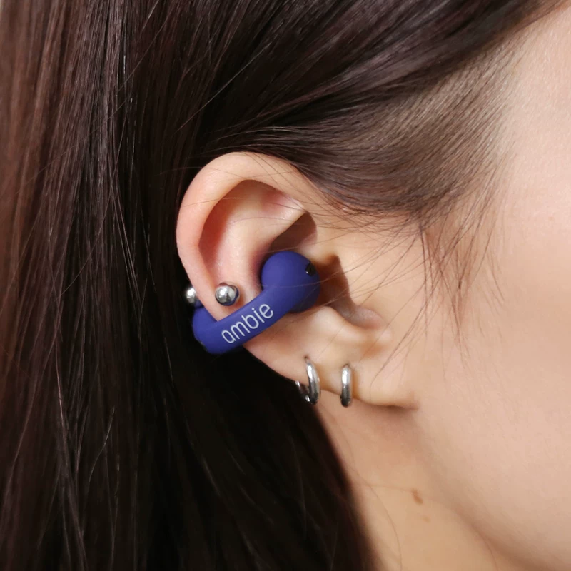 Беспроводные спортивные Bluetooth наушники-вставка с амбие-ушной зажимной клипсой AM-TW02