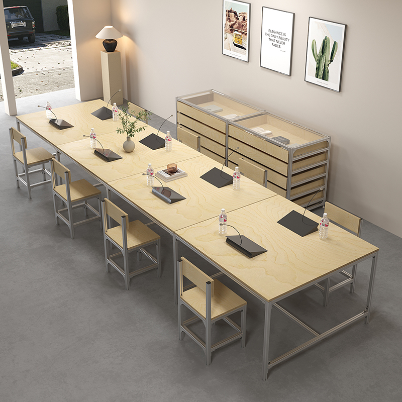 Aluminum Profile Marine Board Conference Table Office Desk Movable Desk Computer Desk Simple Modern Long Table Workbench Aluminum Profile Marine Board Conference Table Office Desk Movable Desk Computer Desk Simple Modern Long Table Workbench