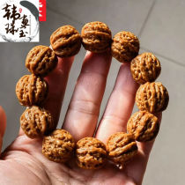 XCL Jing Octagonal Ant Tattoo Walnut Bracelet Natural Door Head Ditch Holding Thick Gluten Positive Round Dwarf Pile Peach Nuclear Wen Playboy