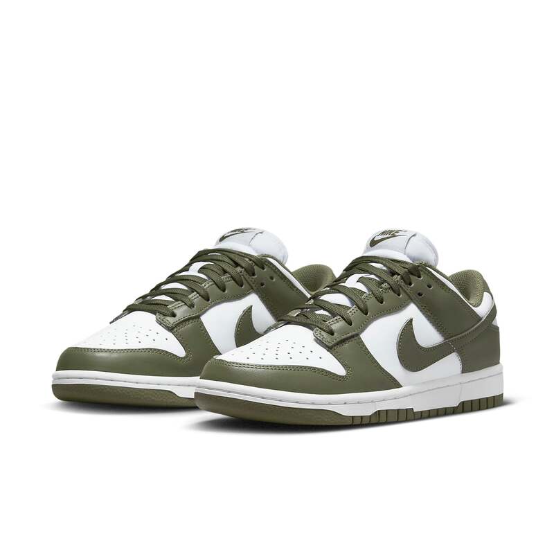 Nike Dunk Low White Olive Green Low-Top Retro Casual Sports Sneakers Dd1503-120