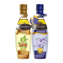 Member store official flagship store walnut oil 250ml with flaxseed 250ml food supplement cooking oil for home use