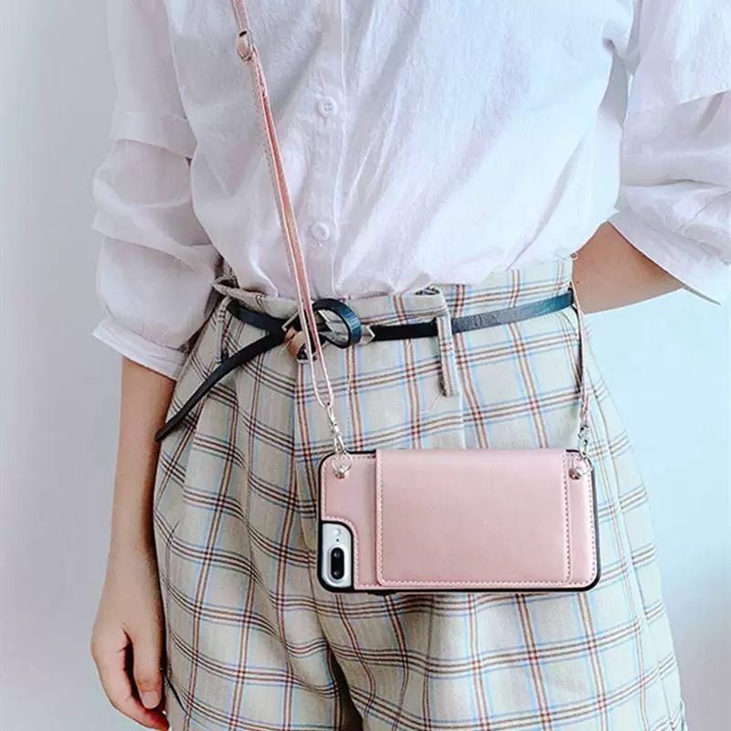 Wallet Phone Case With Strap for Samsung Galaxy S9 S10E S20