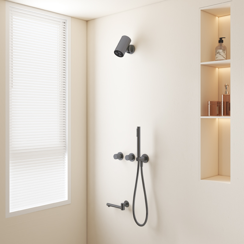 Xixing Intelligent Constant Temperature Concealed Wall-Mounted Shower Set Pre-Embedded Simple Hidden Embedded High-End Shower