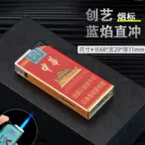 Металлическая ветрозащитная портативная изысканная зажигалка для друга, популярно в интернете