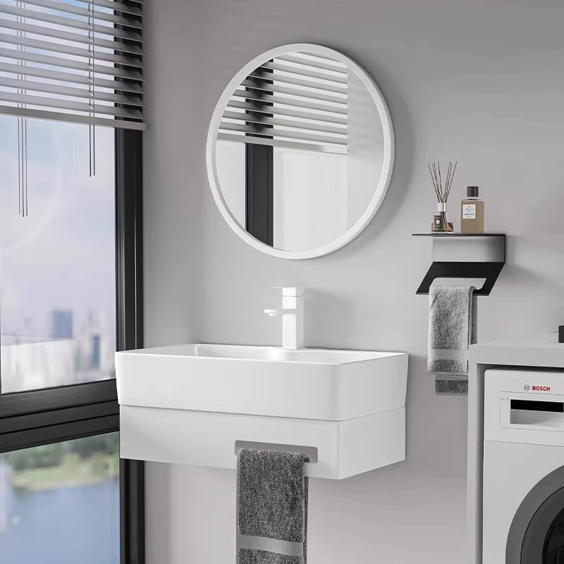 小空间大智慧：挂墙式一体洗漱台的革新之道