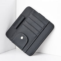 Sun visor storage clip multi-functional car glasses clip glasses case card holder card storage bag card bag black (model