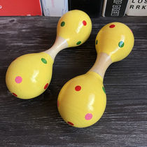 Childrens wooden sand hammer kindergarten baby dance dance props sand ball infant early education music percussion instrument toy