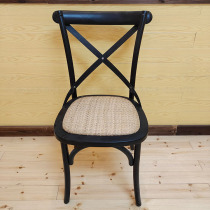 Retro solid wood chair simple white oak backrest chair restaurant home antique dining chair wedding negotiation banquet backrest chair