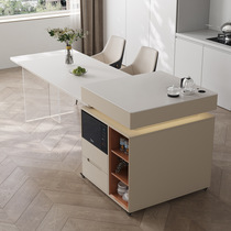 Island table detachable and movable with pulleys modern simple household multi-functional kettle tea table table