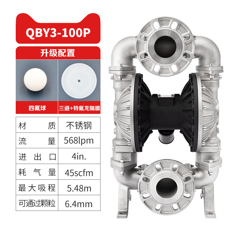 Насос мембранный Edge Gude card QBY3-100PTFF304