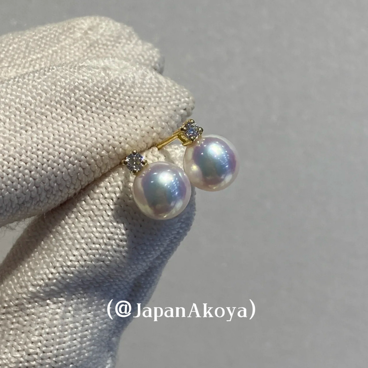 Akoya海水珍珠戴妃耳钉：👑18K金钻石极光天女级，王妃同款耳饰，你也能拥有！ -耳饰-淘宝好物网